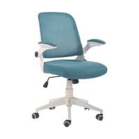 Офис стол RFG Pretty White W, дамаска и меш, Tilt механизъм, до 120 kg,... - 1