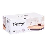 Чаша за кафе Vivalto, боросиликатно стъкло, 140 ml, 6 броя - 2