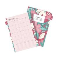 Filofax Пълнител за органайзер Floral, А5, за 2024... - 2