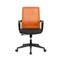 Офис стол RFG Smart W, дамаска и меш, Tilt механизъм, до 120 kg, черна... - 3