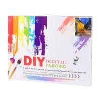 Foska Комплект рисуване по номера Кафе тераса, 40 x 50 cm - 4