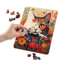 Moxy Пъзел Котка, уникални форми, дървен, 130 части - 2