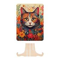 Moxy Пъзел Котка, уникални форми, дървен, 130 части - 3