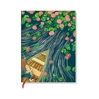 Paperblanks Тефтер Lotus River, Midi, широки редове, мека... - 1