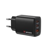 Адаптер Verbatim Essentials Gang, 2хUSB Type-C, 1xUSB Type-A, 60 W - 1 Адаптер Verbatim Essentials Gang, 2хUSB Type-C, 1xUSB Type-A, 60 W - 1