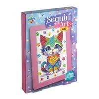 Moxy Рисуване с мъниста, с включена рамка - Котка, 26 х 19 cm - 1