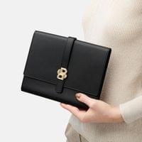 Hugo Boss Конферентна папка Double B, A5, черно-златиста - 3