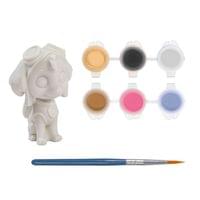 Moxy Фигурка за оцветяване Sky, с четка и 6 цвята боички - 1