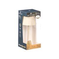 Настолна лампа Giftdecor, LED, метална, USB, бежова - 2