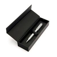 Hugo Boss Химикалка Elemental, в кутия, сребриста - 3