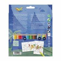 Faber-Castell Цветни моливи Grip 2001 - Динозавър, 18... - 2