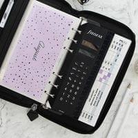 Filofax Органайзер Saffiano Personal Compact, с цип, черен - 5