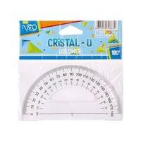 Транспортир Sazio Cristal-U, 180 градуса - 1