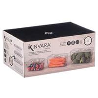 Органайзер за хладилник Kinvara, с дръжки, бял, 3 броя - 2