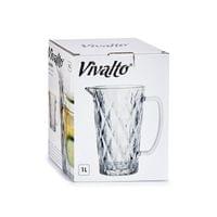 Кана Vivalto, стъклена, диамант, 1 L - 2 Кана Vivalto, стъклена, диамант, 1 L - 2