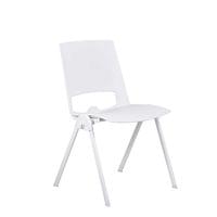 Посетителски стол RFG Sweet White, полипропилен, до 120 kg, бял, 4 броя... - 1 Посетителски стол RFG Sweet White, полипропилен, до 120 kg, бял, 4 броя... - 1