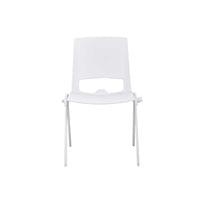 Посетителски стол RFG Sweet White, полипропилен, до 120 kg, бял, 4 броя... - 3