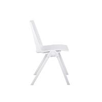 Посетителски стол RFG Sweet White, полипропилен, до 120 kg, бял, 4 броя... - 4