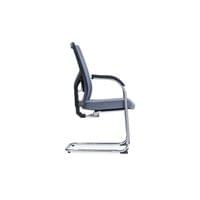 Посетителски стол RFG Snow Black M, дамаска и меш, до 120 kg, светлосива... - 2