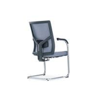 Посетителски стол RFG Snow Black M, дамаска и меш, до 120 kg, светлосива... - 3