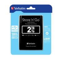 Външен HDD твърд диск Verbatim, 2.5'', USB 3.0, 2 TB, черен - 3 Външен HDD твърд диск Verbatim, 2.5'', USB 3.0, 2 TB, черен - 3