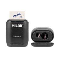 Milan Острилка Shadow Compact, двойна, с гума, черна - 1