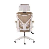 Директорски стол RFG Jolly White HB, дамаска и меш, Tilt механизъм,... - 3