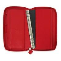 Filofax Органайзер Saffiano Personal Compact, с цип, червен - 2 Filofax Органайзер Saffiano Personal Compact, с цип, червен - 2