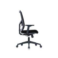 Ергономичен стол RFG Snow Black W, дамаска и меш, Multi-function... - 2