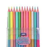 Цветни моливи Junior Ultra Dual, двойни, 24 пастелни цвята - 2