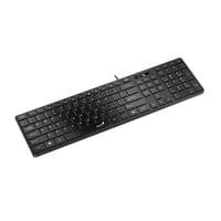 Клавиатура Genius Slimstar 126, с кабел 1.4 m, кирилизирана, USB, черна - 2