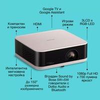 Проектор Epson EF-61R, 3LCD, FullHD, 700 lm, USB, HDMI, Wi-Fi - 2