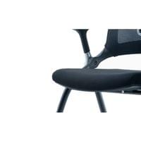 Посетителски стол RFG Swiss M, дамаска и меш, до 120 kg, черна седалка,... - 2