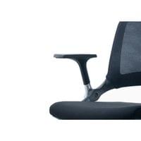 Посетителски стол RFG Swiss M, дамаска и меш, до 120 kg, черна седалка,... - 3 Посетителски стол RFG Swiss M, дамаска и меш, до 120 kg, черна седалка,... - 3