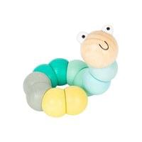 Small Foot Дисплей с 14 броя гъсеници, за моторни умения, дървени - 3