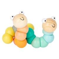 Small Foot Дисплей с 14 броя гъсеници, за моторни умения, дървени - 4