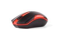 Мишка A4Tech V-Track G3-200N, безжична, AA, черно-червена - 2