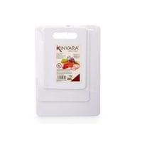Дъска за рязане Kinvara, бяла, 3 броя - 2