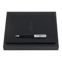 Hugo Boss Комплект химикалка и папка Formation Line, А5, черни - 1