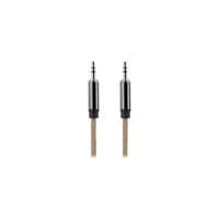 Кабел TNB Rope, 3.5 mm жак Male, 2 m, кафяв - 1