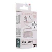 Кабел TNB, USB Type-C към USB Type-C, 1.5 m, розов - 2