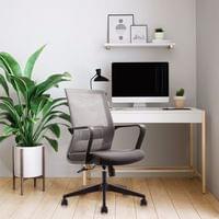 Офис стол RFG Smart W, дамаска и меш, Tilt механизъм, до 120 kg,... - 5