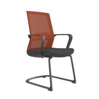 Посетителски стол RFG Smart M, дамаска и меш, до 120 kg, черна седалка,... - 2