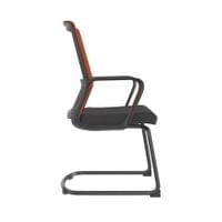 Посетителски стол RFG Smart M, дамаска и меш, до 120 kg, черна седалка,... - 3