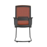 Посетителски стол RFG Smart M, дамаска и меш, до 120 kg, черна седалка,... - 4