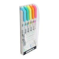 Zebra Текст маркер Mildliner Fluorescent, двоен, 5 цвята - 2