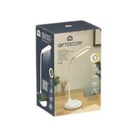 Настолна лампа Giftdecor Flexo, LED, USB зареждане, бяла - 2