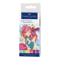 Faber-Castell Маркер Pitt Manga Shojo, 6 броя - 1