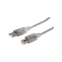 Кабел Manhattan, USB 2.0 A Male/USB 2.0 B Male, 5 m, USB Type A, USB Type B - 1