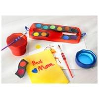 Faber-Castell Акварелни бои Connector, 12 цвята, червена палитра - 4